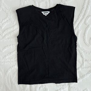 VHNY Black Sleeveless Shirt, XS